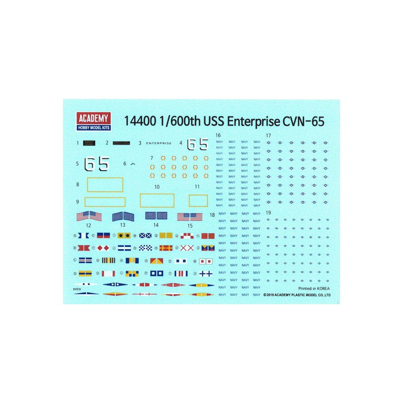 USS Enterprise CVN-65 1/600 plastic boat model | Scientific-MHD