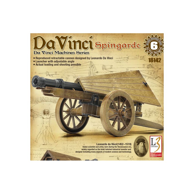 Leonard de Vinci Spin Guard educational plastic model | Scientific-MHD
