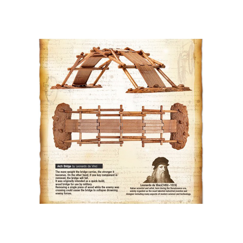 Educational plastic model Pont Léonard de Vinci | Scientific-MHD