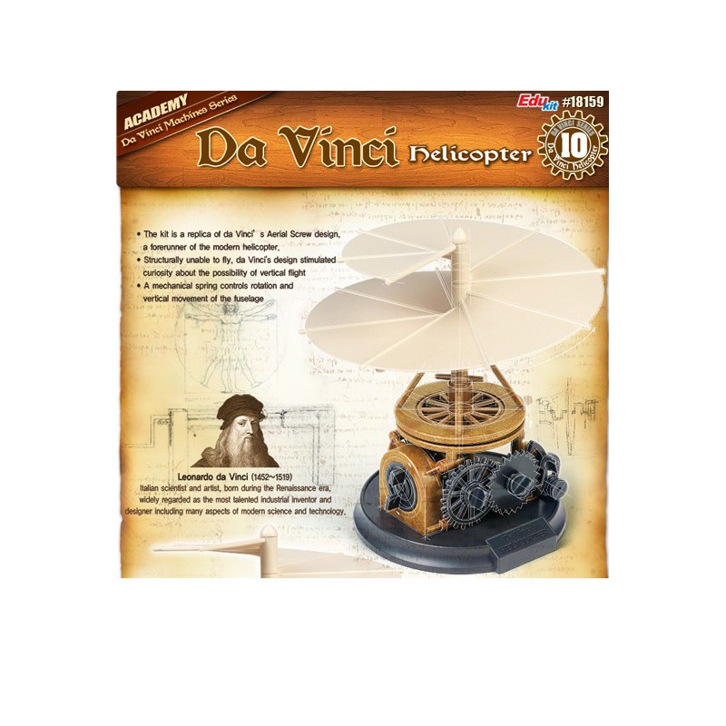 Educational plastic model da Vinci Helicopter | Scientific-MHD