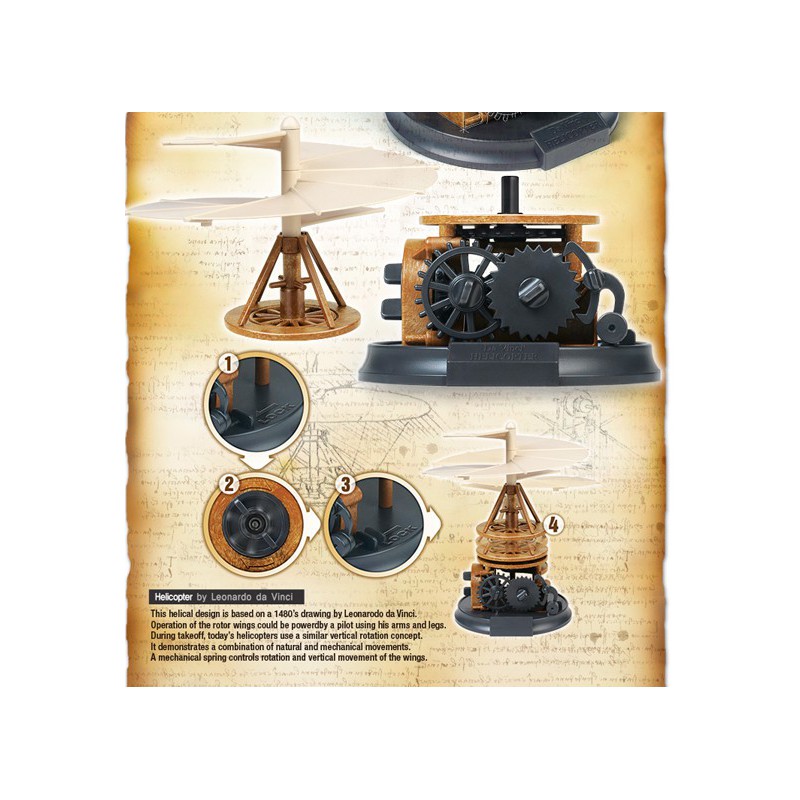 Educational plastic model da Vinci Helicopter | Scientific-MHD