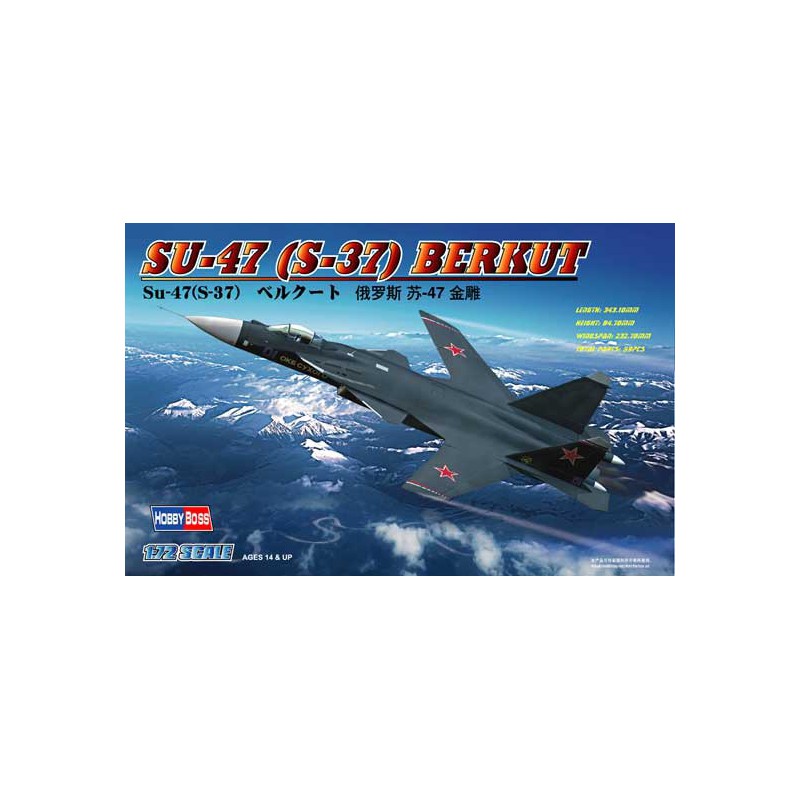 SUKHOI SU-47 plastic plane model Berkut 1/72 | Scientific-MHD