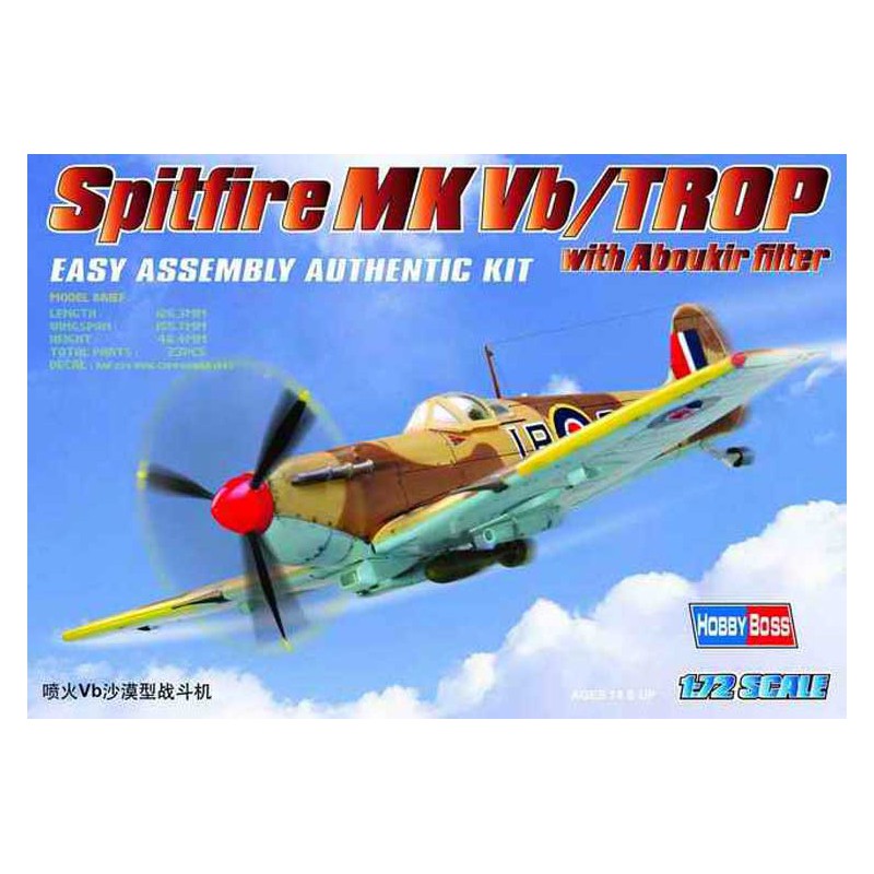Spitfire MK VB plastic plane model/too 1/72 | Scientific-MHD
