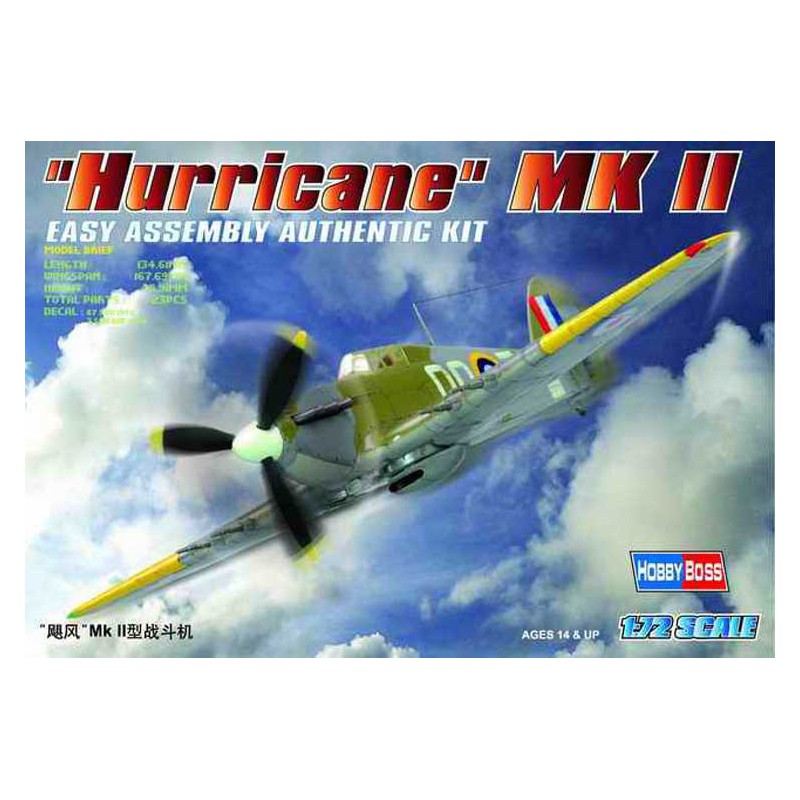 Hurricane MK II 1/72 plastic plastic plane model | Scientific-MHD