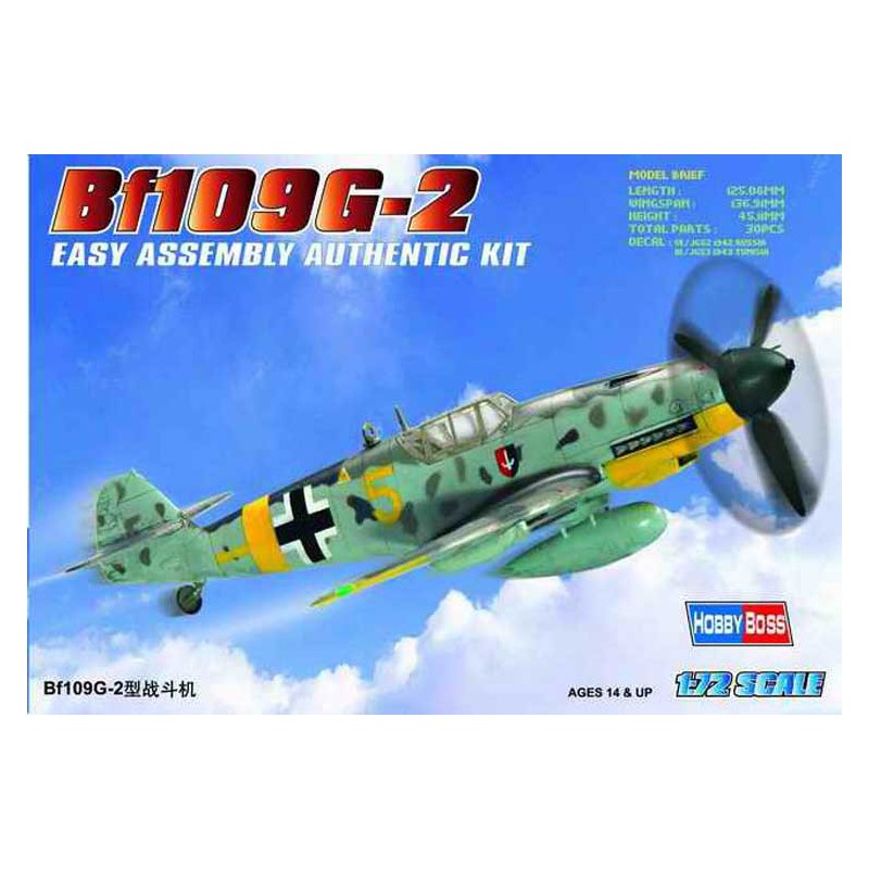 BF 109G-2 1/72 plastic plane model | Scientific-MHD