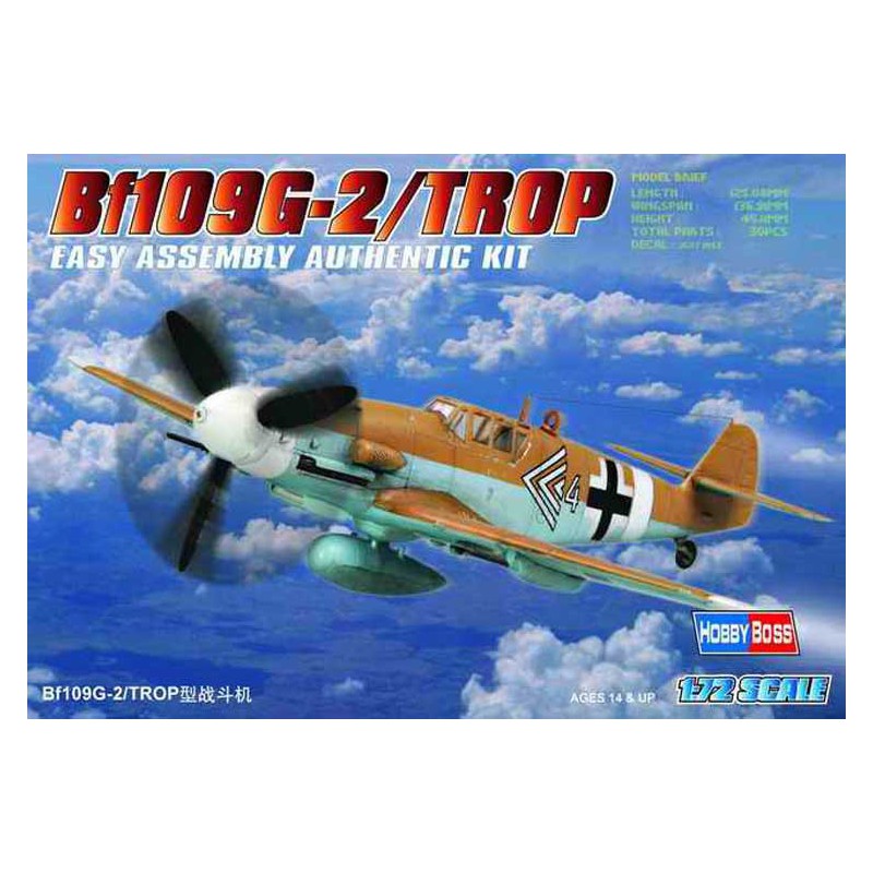 BF 109G-2 plastic plane model too 1/72 | Scientific-MHD