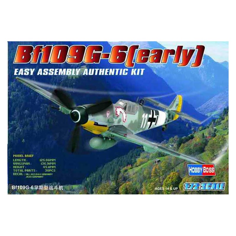BF 109G Early 1/72 plastic plane model | Scientific-MHD