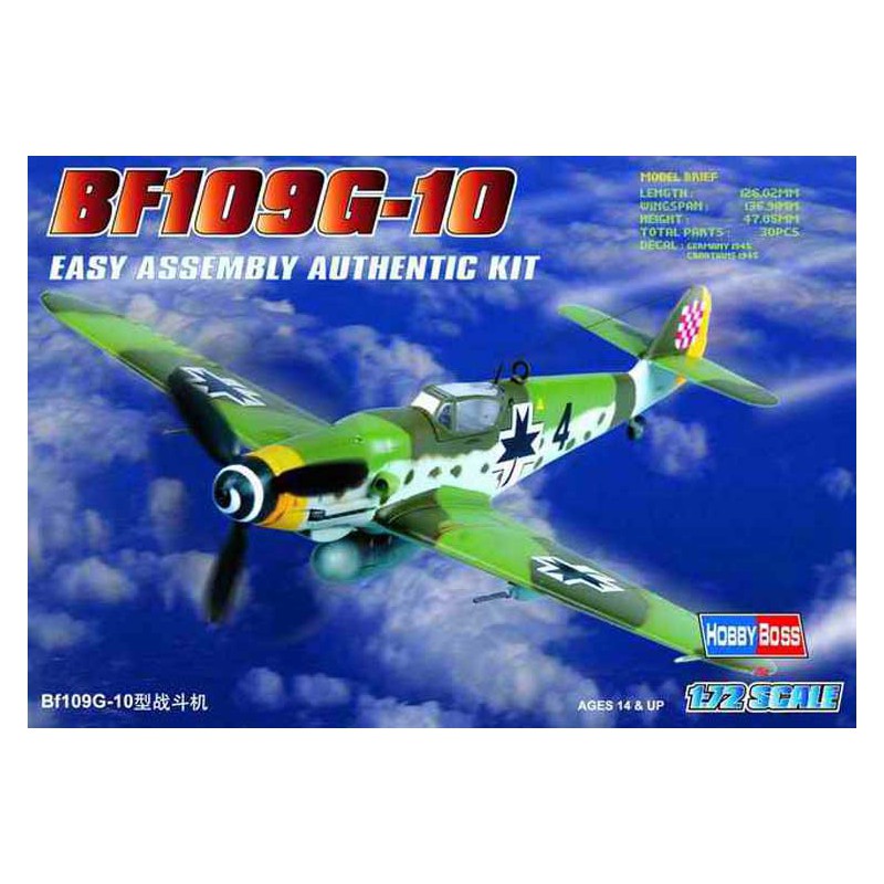 BF 109G-10 1/72 plastic plane model | Scientific-MHD