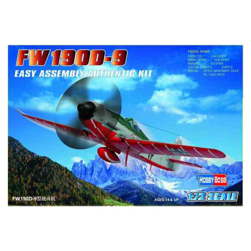 Plastic plane model Focke Wukf FW-109 D-9 1/72 | Scientific-MHD