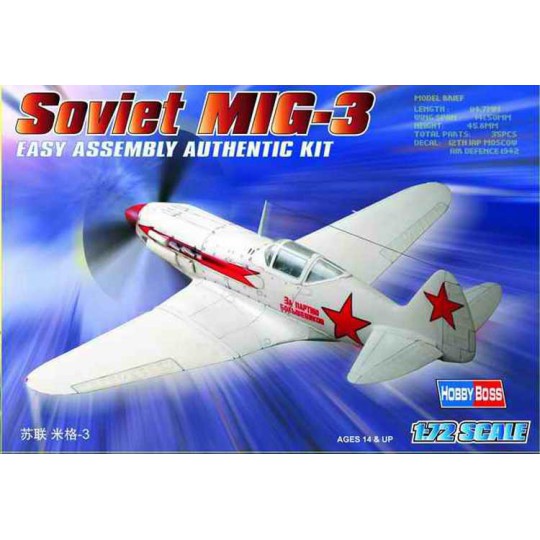 SOVIET MIG-3 1/72 plastic plane model SOVIET MIG-3 1/72 plastic plane model | Scientific-MHD