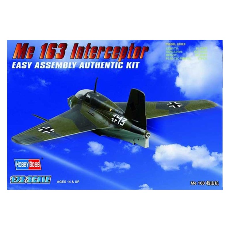 Plastic plane model German ME 163 komet 1/72 | Scientific-MHD