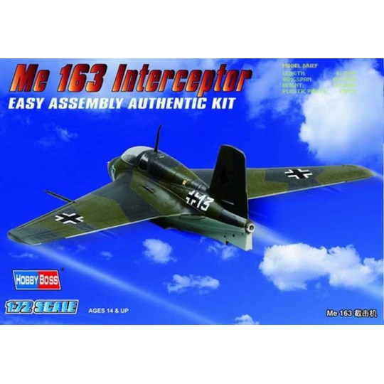 Plastic plane model German ME 163 komet 1/72 | Scientific-MHD