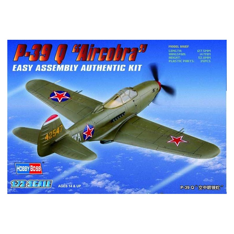 American P-39 Q Airacobra 1/72 plastic plane model | Scientific-MHD