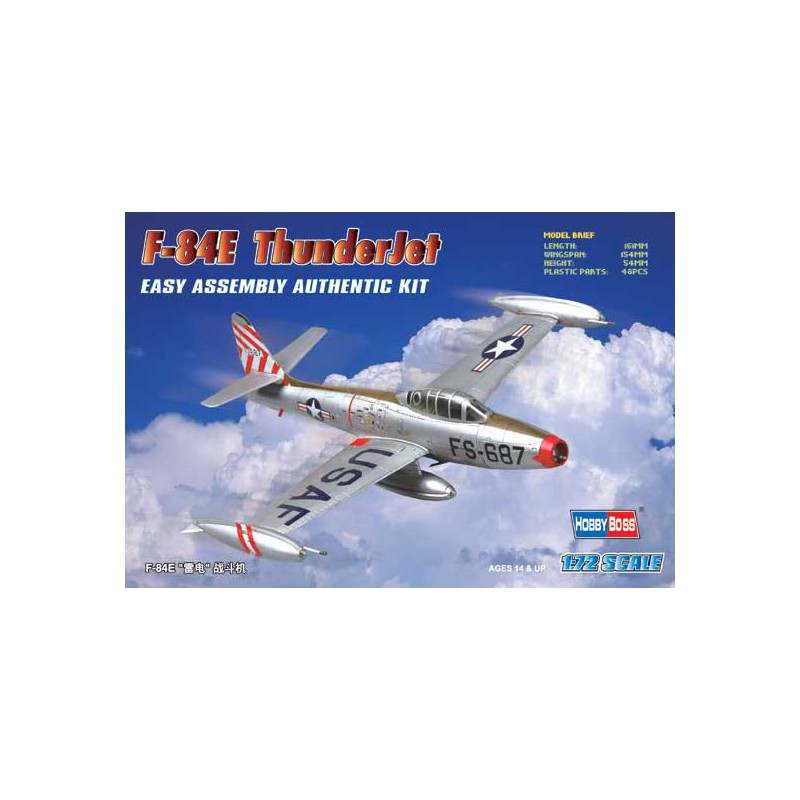 American plane plane model F-84E Thunderjet 1/72 | Scientific-MHD