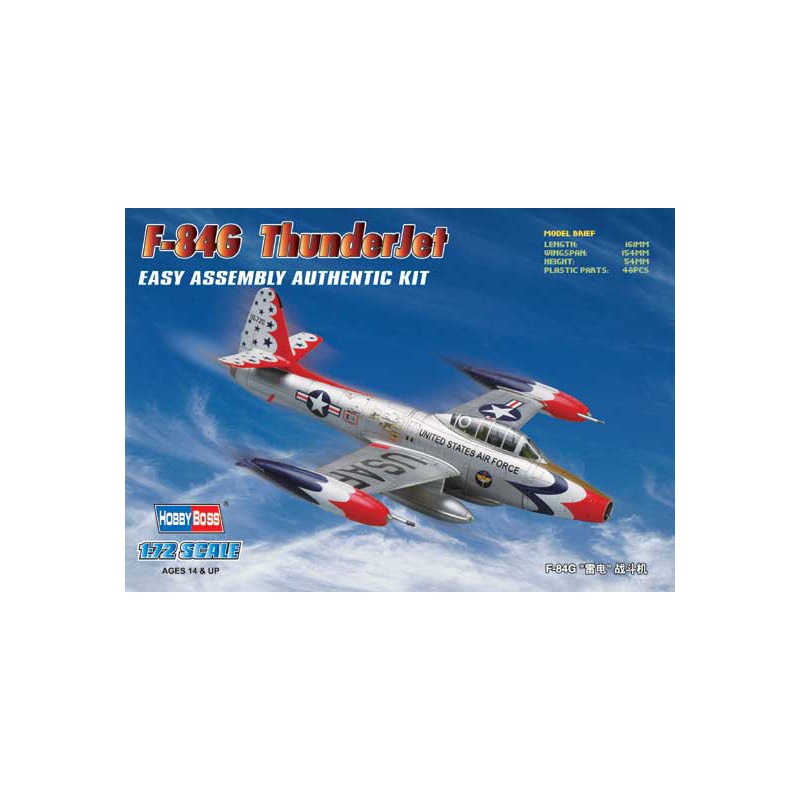 Plastic plane model F-84 G Thundersjet 1/72 | Scientific-MHD
