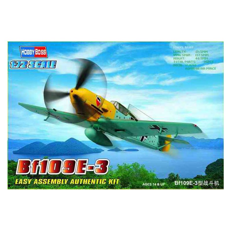 Plastic plane model BF 109 E-3 1/72 | Scientific-MHD