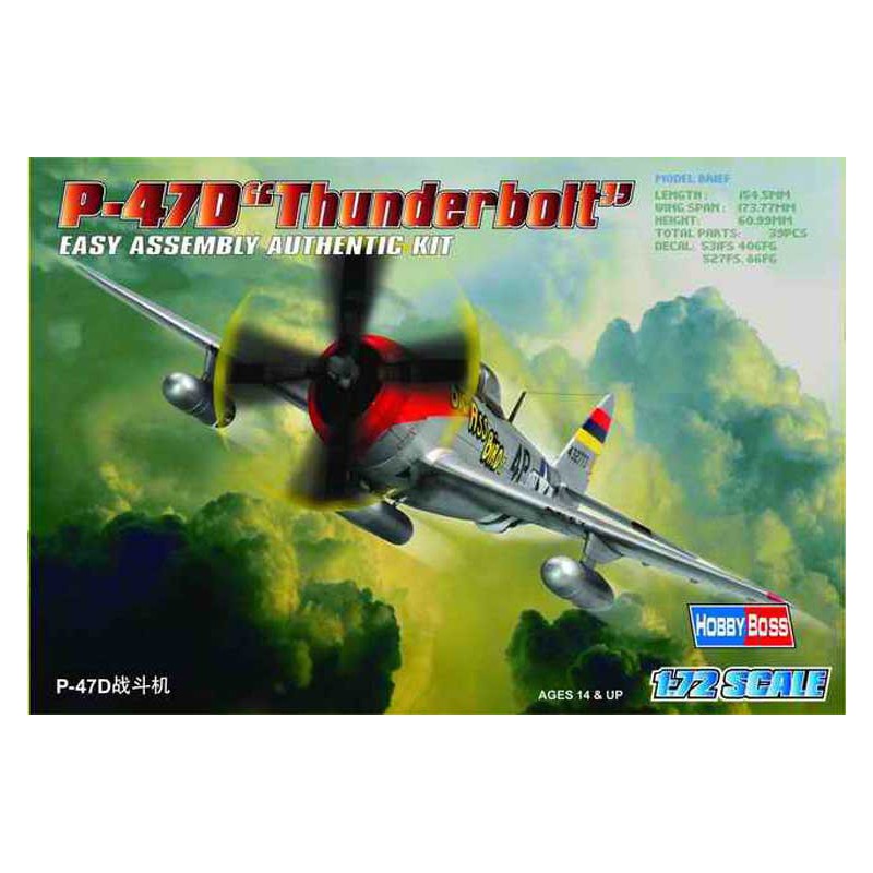P-47 D Thunderbolt 1/72 plane plane model | Scientific-MHD