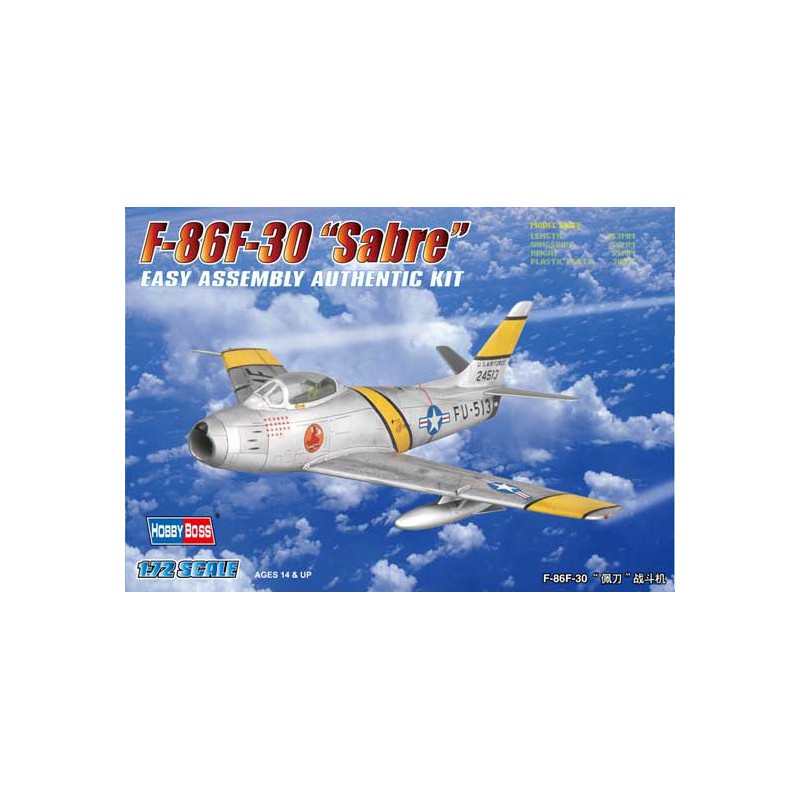Plastic plane model F-86F-30 Saber 1/72 | Scientific-MHD
