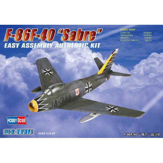 Plastic plane model F-86F-40 Saber 1/72 | Scientific-MHD