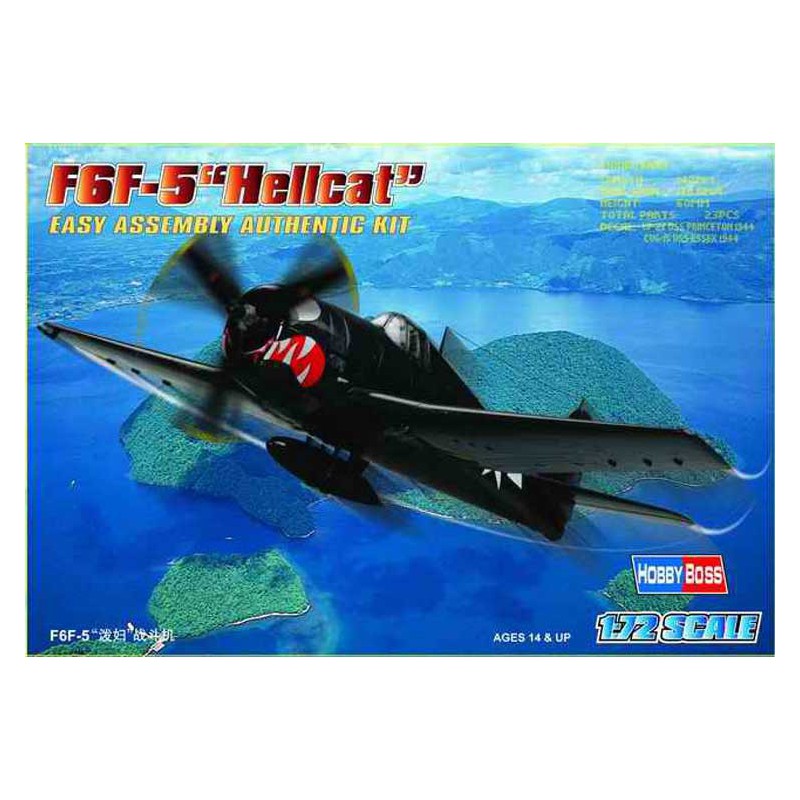 F6F-5 Hellcat 1/72 plastic plane model | Scientific-MHD