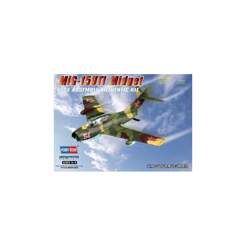 MIG-15 US 1/72 plastic plane model | Scientific-MHD