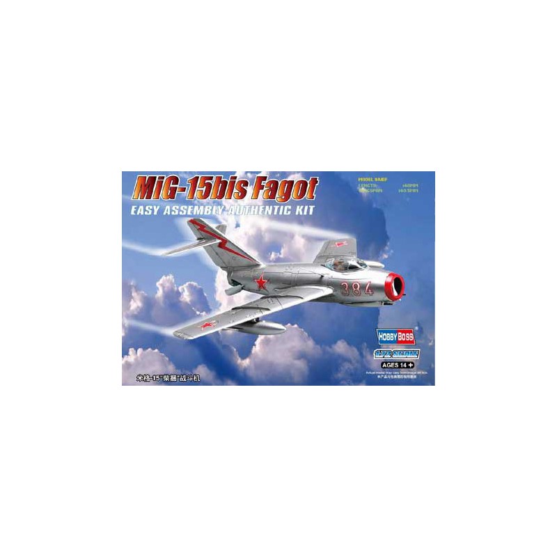 MIG-15 plastic plane model bis Fagot 1/72 | Scientific-MHD