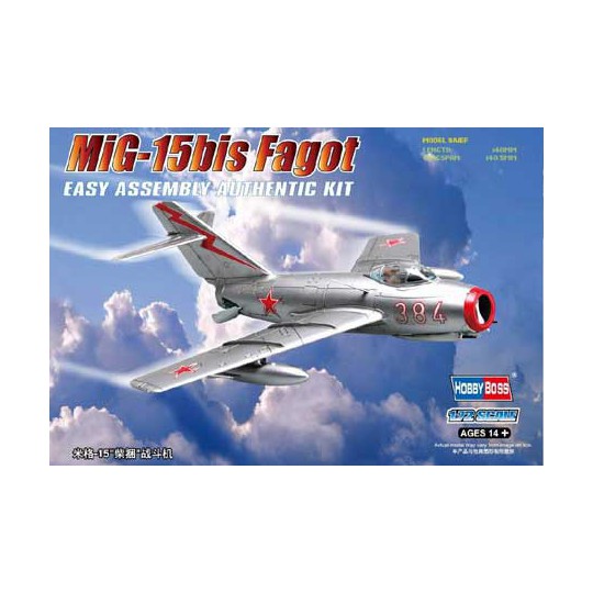 MIG-15 plastic plane model bis Fagot 1/72 | Scientific-MHD