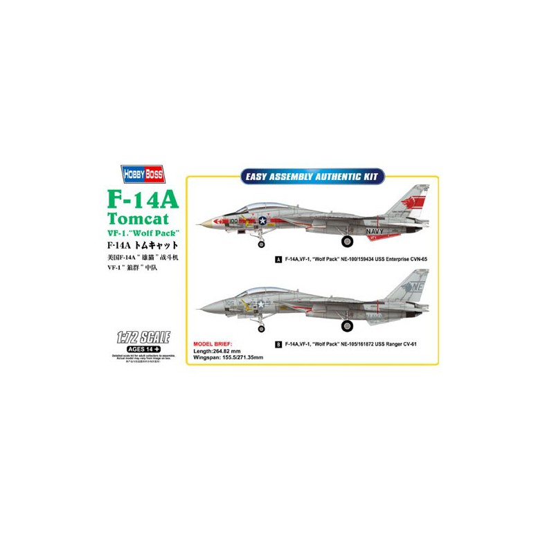 F-14A plastic plane model Tomcat 1/72 | Scientific-MHD