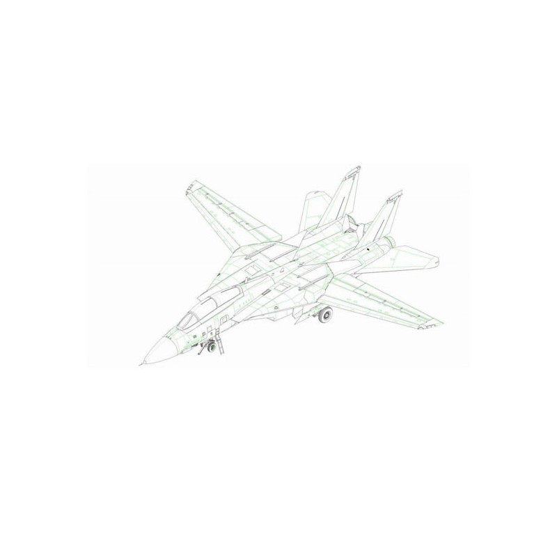 F-14A plastic plane model Tomcat 1/72 | Scientific-MHD