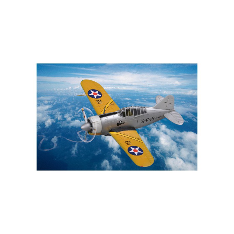 US F2A Buffalo 1/72 plastic plane model | Scientific-MHD