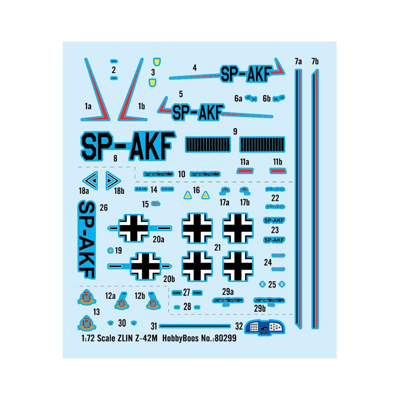 Plastic plane model Zlin Z-42m 1/72 | Scientific-MHD