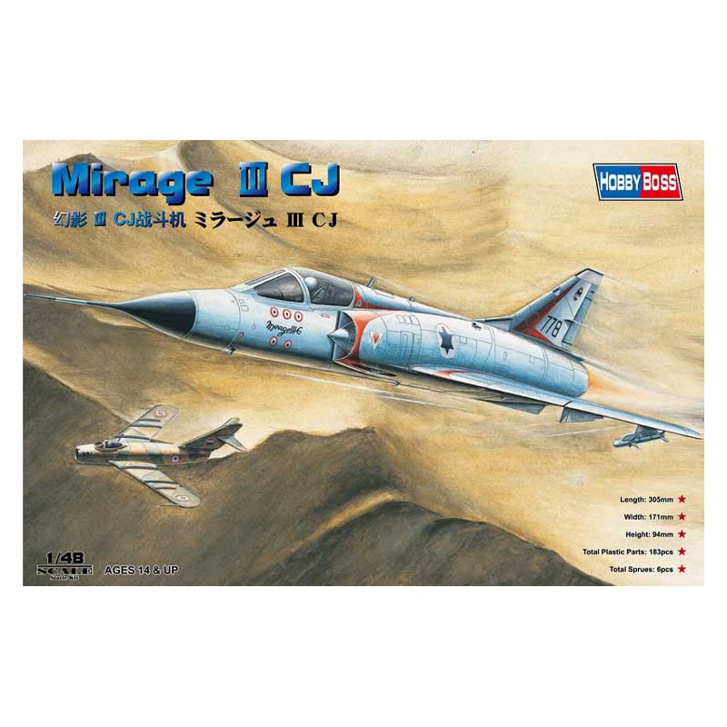 Mirage III CJ 1/48 plastic plane model | Scientific-MHD