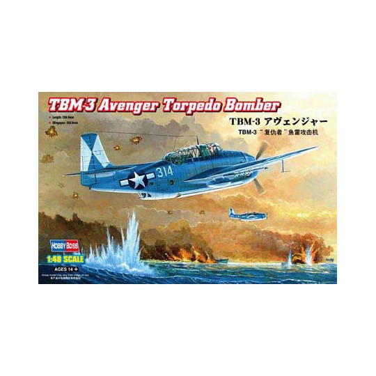 TBM plastic plane model 3 Avenger Torpedo 1/48 | Scientific-MHD