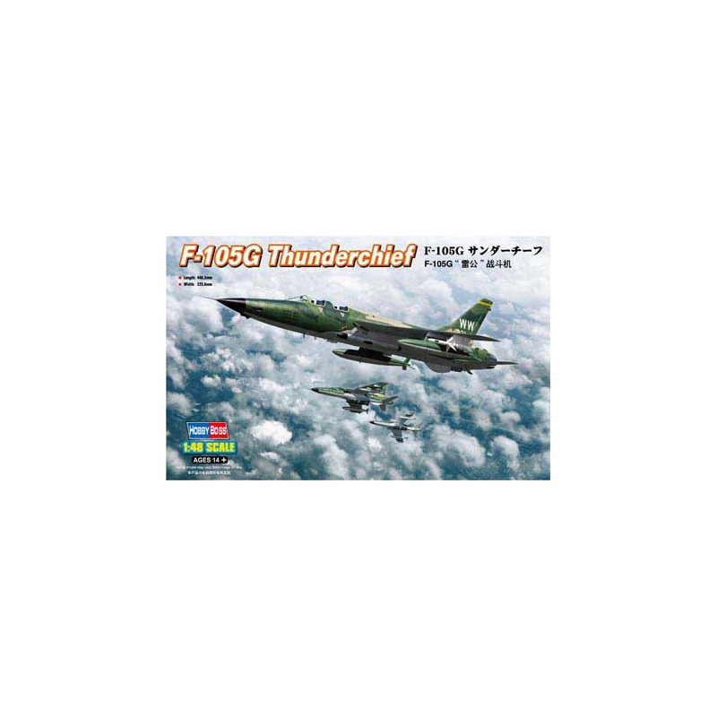 F-105G plastic plane model Thunderchief 1/48 | Scientific-MHD