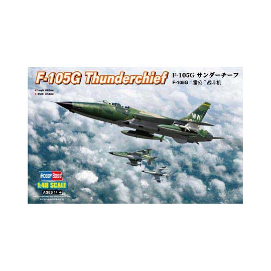 F-105G plastic plane model Thunderchief 1/48 | Scientific-MHD