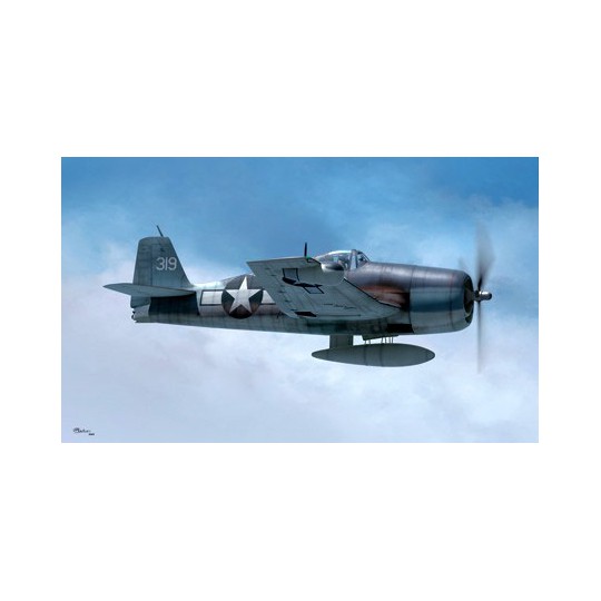 F6F-3N Hellcat 1/48 plastic plane model | Scientific-MHD