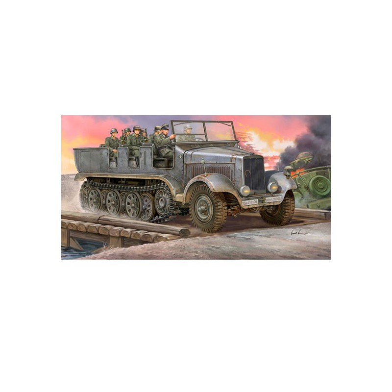 SD.KFZ plastic tank model. 6 Halbkettenzugmaschine | Scientific-MHD