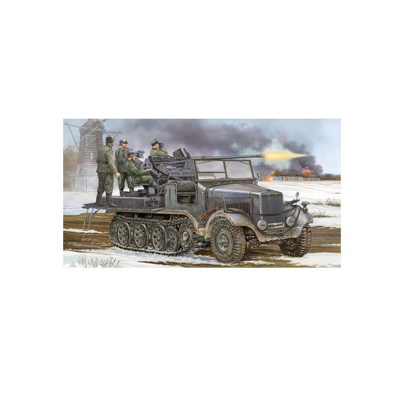 SD.KFZ plastic tank model. 6/2 3.7cm Flak 37 | Scientific-MHD