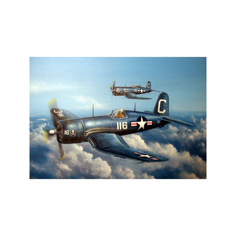 F4U-4 Corsair Early1/48 plastic plane model | Scientific-MHD
