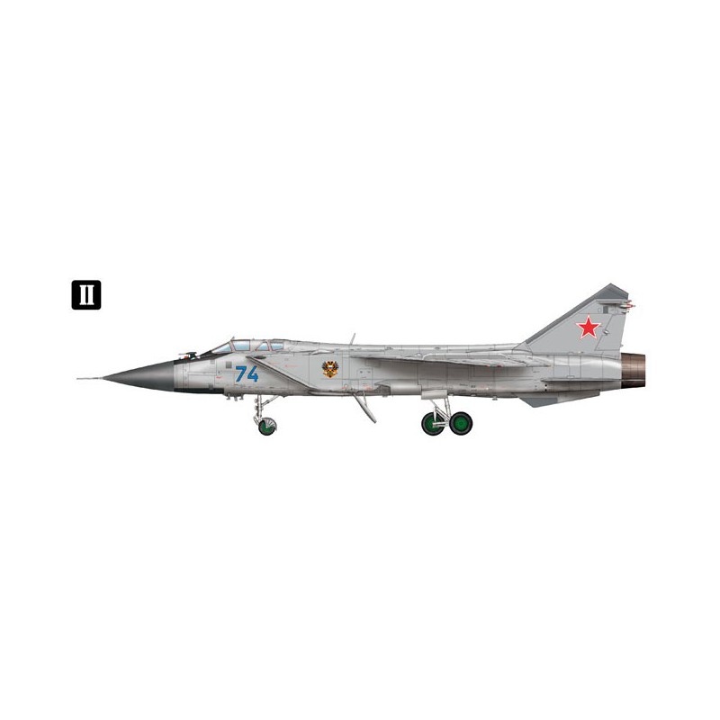 MIG-31BM plastic plane model. W/KH-47M2 1/48 | Scientific-MHD