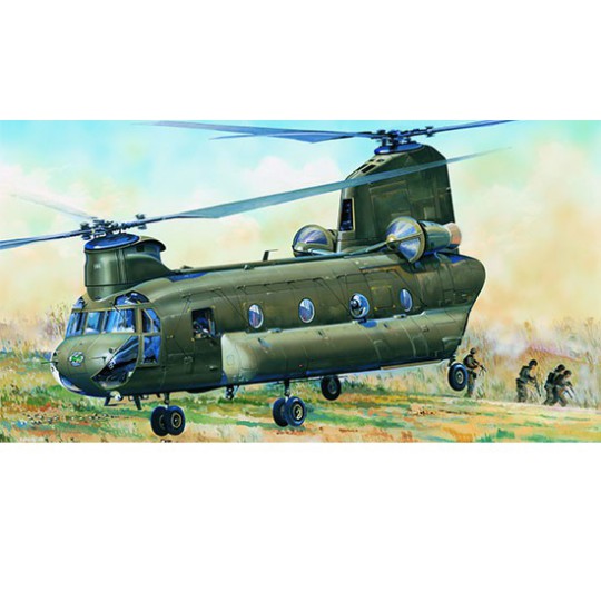Plastic helicopter model CH-47D Chinook 1/48 | Scientific-MHD