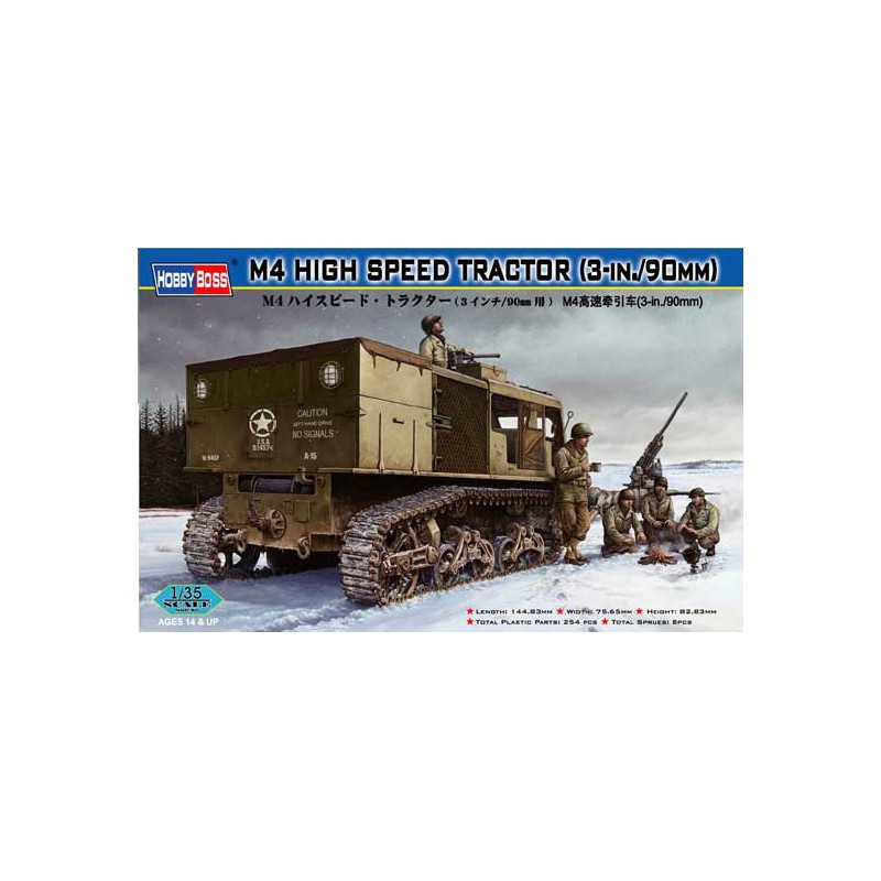 M4 High Speed ​​Tractors M4 plastic tank model ... 1/35 | Scientific-MHD