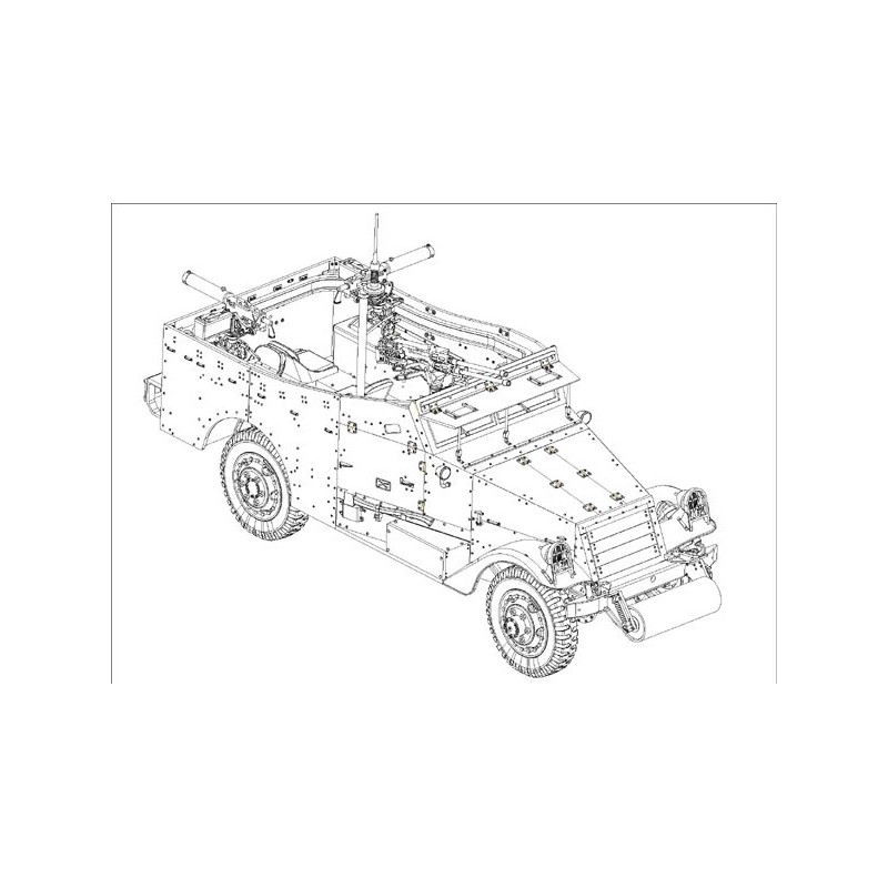 M3 A1 Scout Early Plastic Charca Model 1/35 | Scientific-MHD