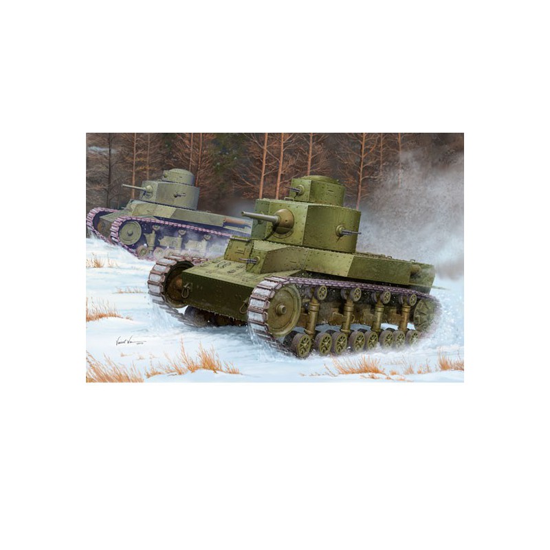 SOVIET T-24 MEDIUM TANK 1/35 plastic plastic model | Scientific-MHD