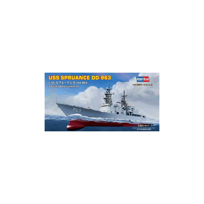 USS SPRANCE DD-963 1/125 plastic boat model | Scientific-MHD