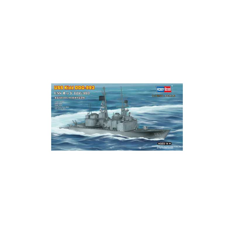 USS Kidd DDG-993 1/125 plastic boat model | Scientific-MHD