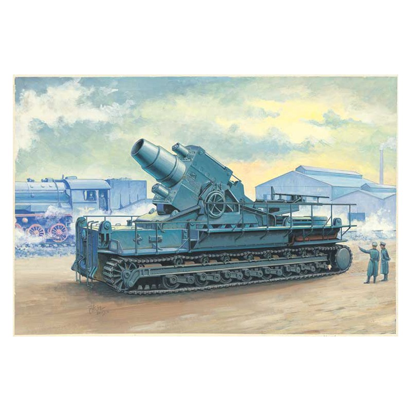 Morser Karl-Geraet 040 1/72 plastic train model | Scientific-MHD