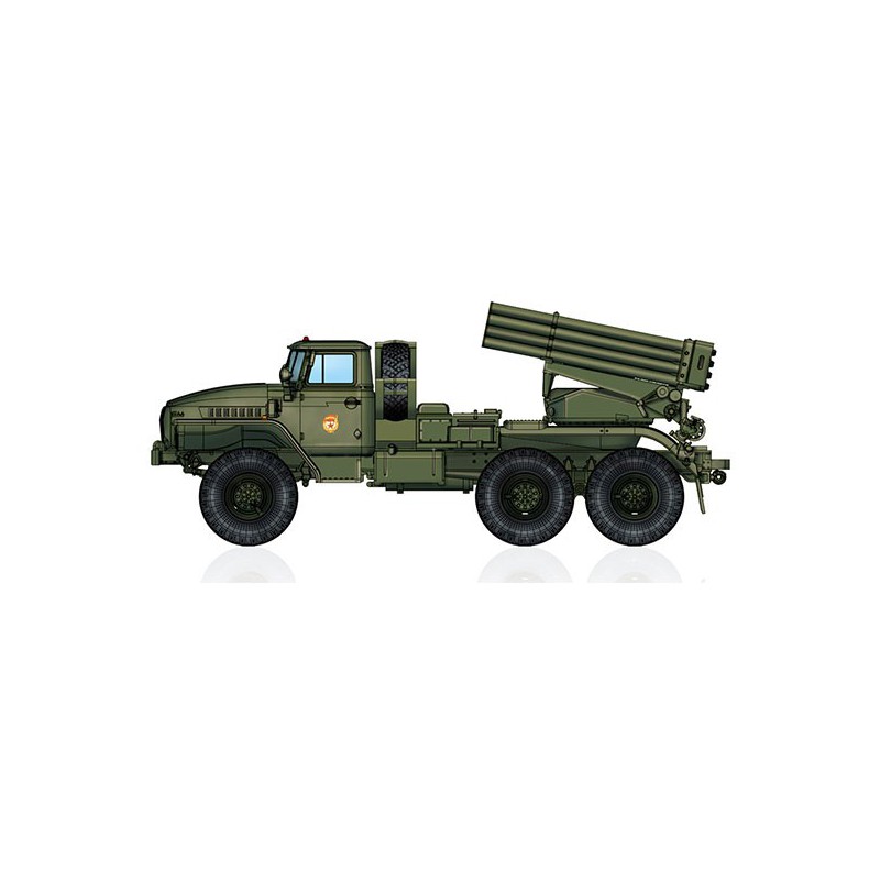 BM-21 plastic truck model Grad Rocket Launcher 1/72 | Scientific-MHD