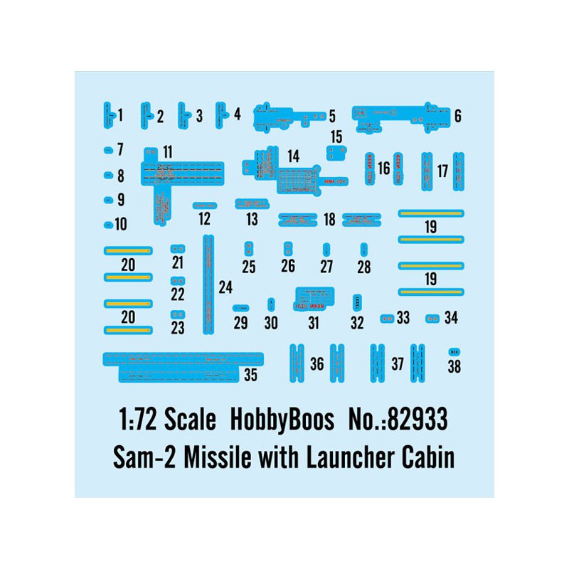Sam-2 plastic tank model Launcher Cabin 1/72 missile | Scientific-MHD