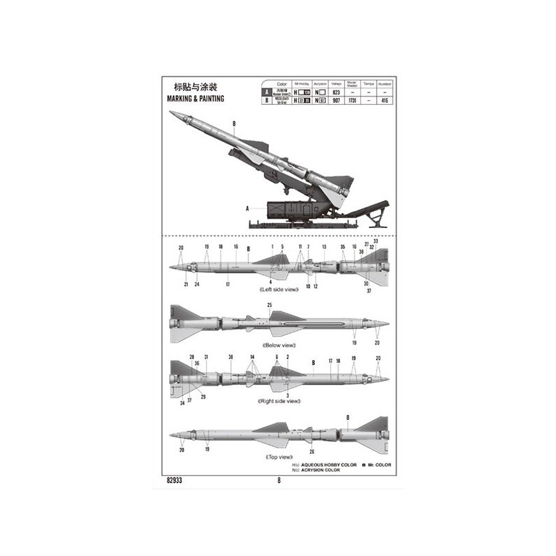 Sam-2 plastic tank model Launcher Cabin 1/72 missile | Scientific-MHD